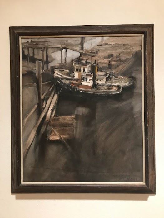 Original Oil Maritime Painting by William E. Ryan, 
 Measures 24 inches X 28 inches https://www.jrusselljinishiangallery.com/william-ryan