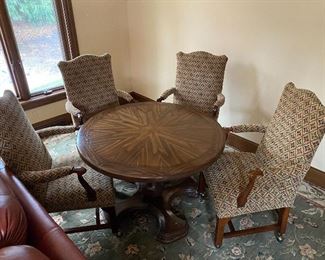 Table and four chairs by I. M. David Co.