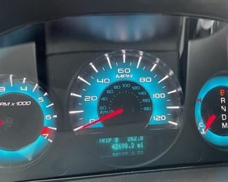 Ford FUSION Sport,
Dashboard showing today's exact mileage of: 42,698.3, original miles,
