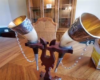 Vintage Drinking Horns