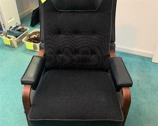 Leather rocker and recliner