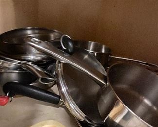Selection of pots and pans 