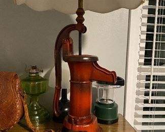 Unique well pump lamp