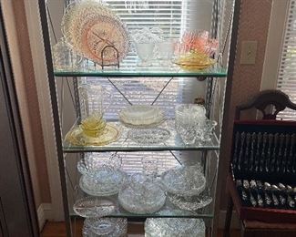 Assorted depression glass