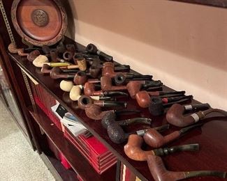 Smoking tobacco pipe collection 