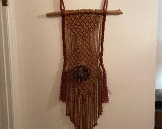 Vintage 1960’s/70’s macramé wall hanging