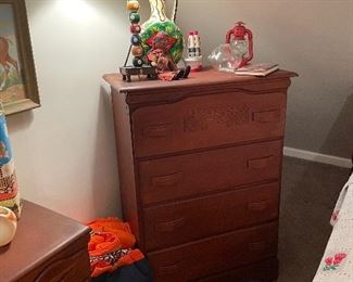 Mid century maple chest of drawers