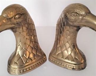 BRASS EAGLE BOOK ENDS