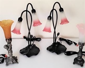 ART GLASS SHADES LAMPS