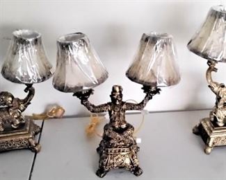 ELEPHANT & MONKEY LAMPS
