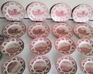 RED & WHITE TRANSFER WARE