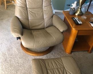 Ekornes stressless recliners with paper work great shape retails for over $1,000 each OUR price $1200.00 for both 