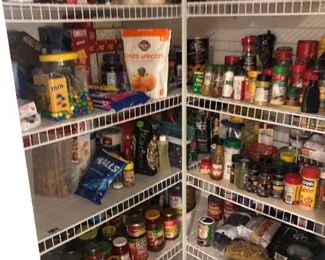 Pantry full of spices  $.50 each 
Other non perishable food all priced