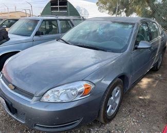 #410 • 2006 Impala Year: 2006
Make: Chevrolet
Model: Impala
Vehicle Type: Passenger Car
Mileage: 84,924 Plate:
Body Type: 4 Door Sedan
Trim Level: LT
Drive Line: FWD
Engine Type: V6, 3.5L; FFV; SFI
Fuel Type: Gasoline/E85
Horsepower:
Transmission:
VIN #: 2G1WT58KX69145350