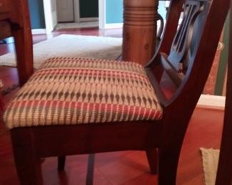 Small set of 2 Storage chairs that match dining room set