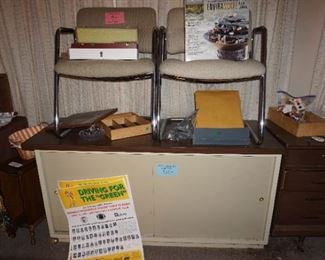 credenza, office chairs