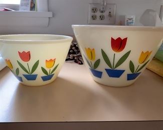 Vintage Fire King Tulip Bowls