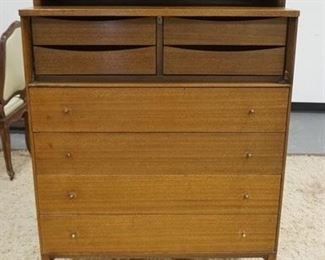 1001	CALVIN PAUL MCCOBB MIDCENTURY MODERN CHEST, FALL FRONT DOOR THAT COVERED THE INTERIOR SHELVES IS MISSING. 36 IN W, 52 IN H 19 1/2 IN DEEP
