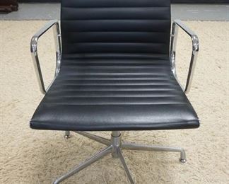 1063	LEATHER & CHROME SWIVEL OFFICE CHAIR
