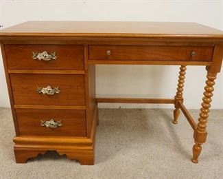 1104	LEXINGTON *BETSY CAMERON* CHERRY 4 DRAWER DESK, 43 3/4 IN X 19 IN X 30 IN HIGH
