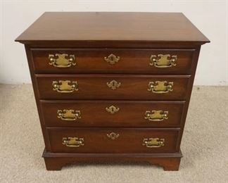 1107	PENNSYLVANIA HOUSE 4 DRAWER NIGHTSTAND, CHERRY, 23 7/8 IN WIDE X 24 1/2 IN HIGH X 14 1/4 IN DEEP
