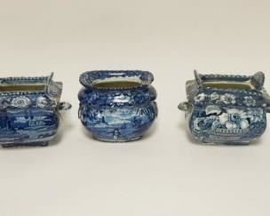1183	LOT OF EARLY 19TH CENTURY TRANSFERWARE, HAS DAMAGE & REPAIRS, INCLUDES REPAIRED MILLENIUM PLATE
