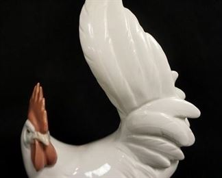 1226	LLADRO ROOSTER 6 1/2 IN L, 9 1/2 IN H 

