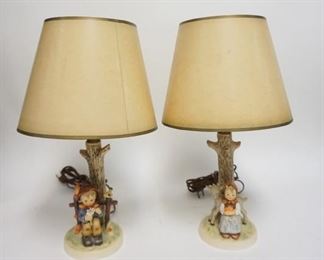1310	PAIR OF HUMMEL LAMPS, 15 1/2 IN HIGH
