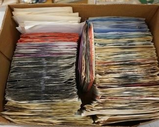 1345	LARGE LOT OF 45 RPM RECORDS, MAY CONTAIN MULTIPLES
