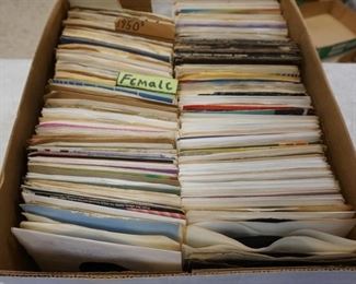 1353	LARGE LOT OF 45 RPM RECORDS, MAY CONTAIN MULTIPLES

