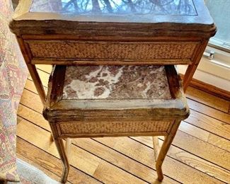 Marble top nesting tables