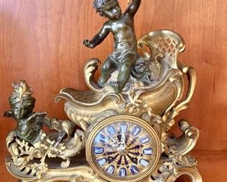 Antique ornate mantle clock