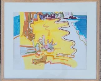 Jae Carmichael 22" x 26" watercolor.