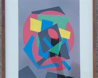 14" x 11" abstract gouache.