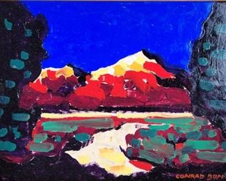 Conrad Buff 9" x 12". Oil on board.