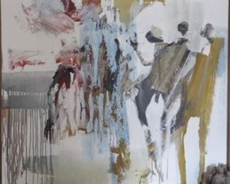 Gino Hollander 50" x 50" oil on canvas. There are 2 by thus artist.