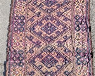 8' x 12' Afghan Maimana Kilim. 