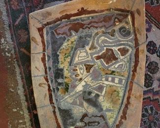 Ceramic platter 18" x 14".