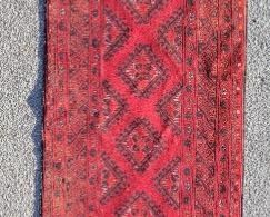 2' 6" x 9' vintage Afghan runner in excellent condition.