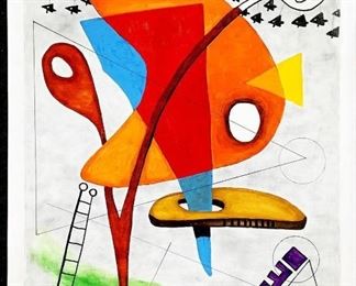 Christopher Mark Brennan 26" x 20" oil pastel on paper.