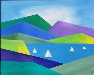 Renee Nemerov. 24" x 30" oil on canvas. Sister of Diane Arbus.