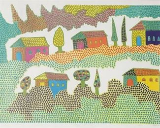 Israeli Lithographbfrom collection of the Ban j Of Leumi.