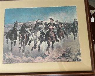 Frederic Remington: Dismount the Fourth Troopers Moving the Led Horses. 