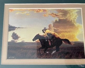 Tim Cox fine art, “Just for the Heck of it” 4x6 framed print
