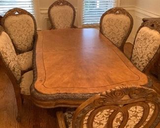 Guardsman Dining Table and Chairs See Buffets in Auction Too