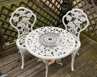 Patio table and chairs 