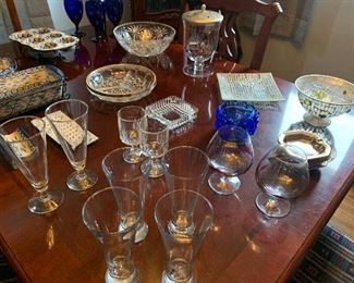 Beer and liquor glasses