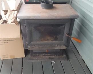 Cast-iron wood-burning stove