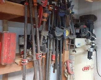 Nice selection of woodworking clamps most are sold