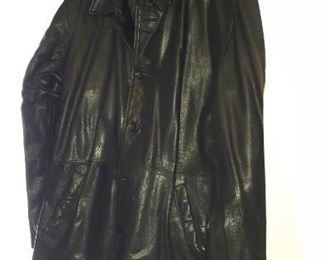 Men's leather jacket size extra large